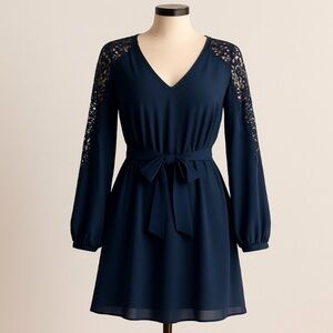 Express Lace Sleeves Long sleeve Dress | SIZE XS